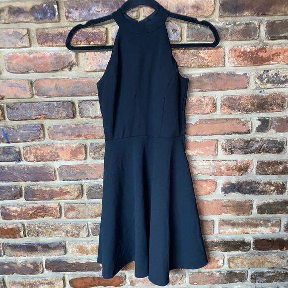 Speechless Black Sleeveless High Neck Fit & Flare Mini Dress Women's Size XS - Picture 1 of 6